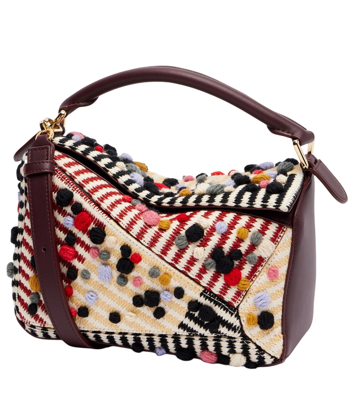 LINOmama ページ METALLIC ICHIMATSU OBI BAG / SILVER × NEON PINK – LASTFRAME