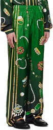 Casablanca Green 'La Boite A Bijoux' Trousers