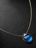 Lito - Luna Gold, Chalcedony and Diamond Necklace