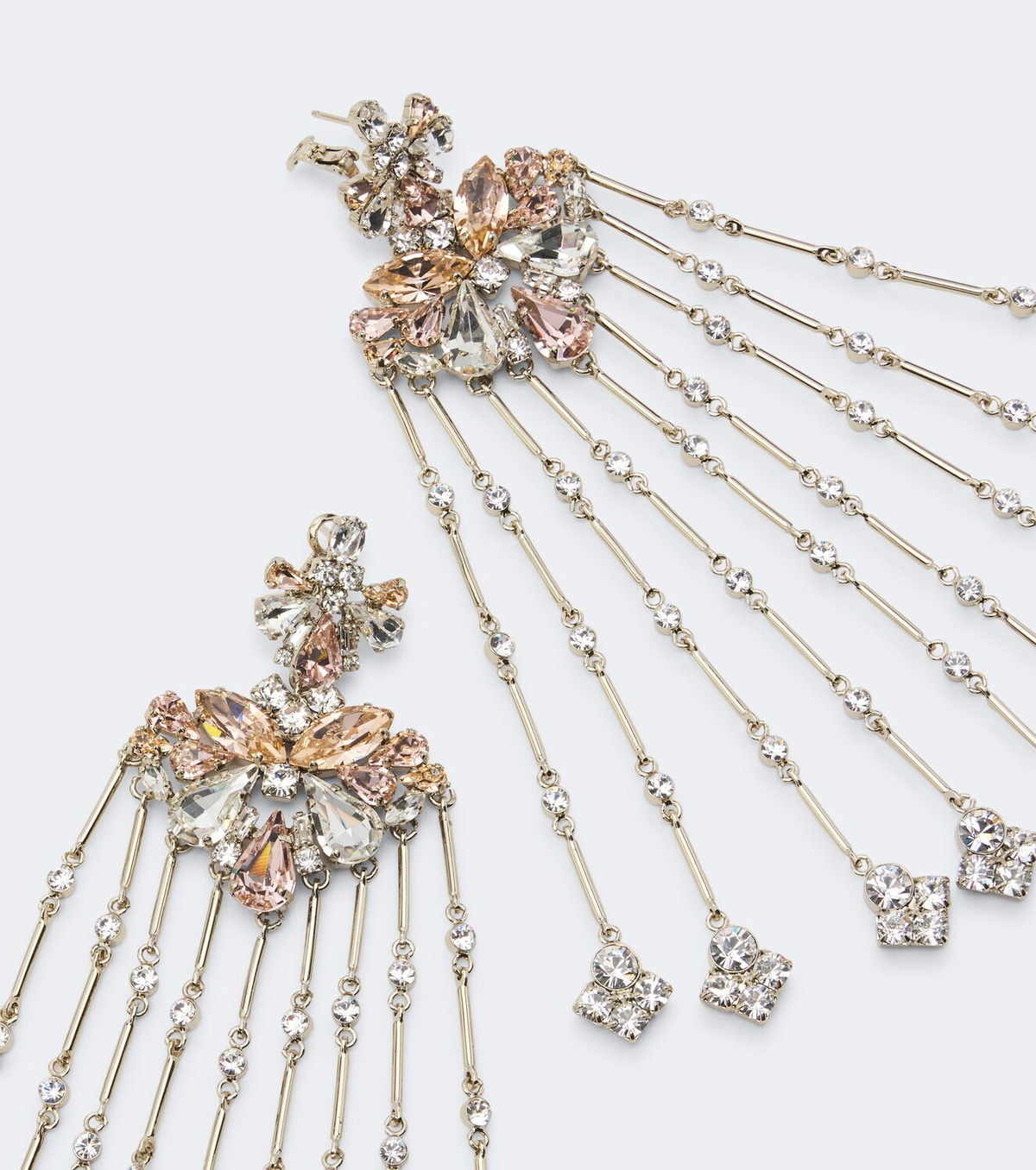 Rabanne Crystal-embellished drop earrings