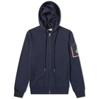 Moncler Men's Pocket Zip Hoody in Navy