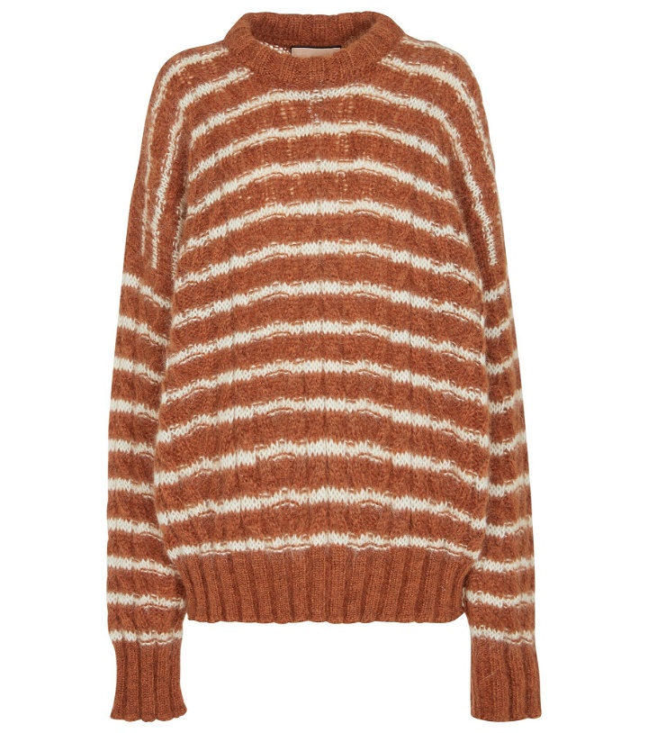 Photo: Plan C - Striped mohair-blend sweater