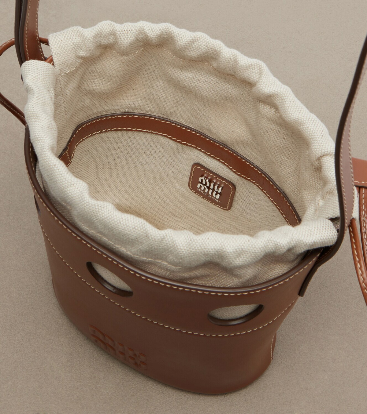 Miu Miu Leather bucket bag