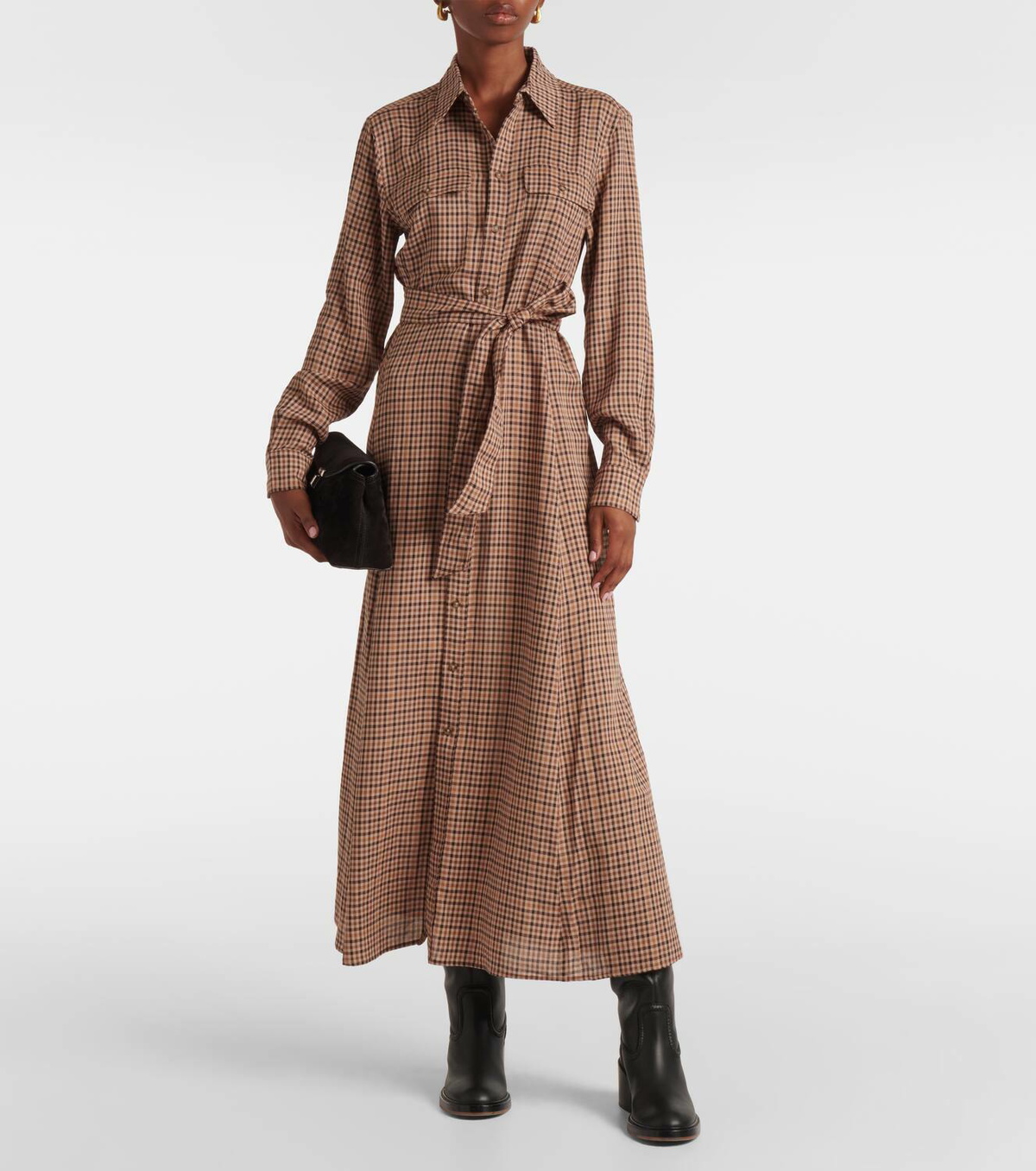 ralph lauren cotton blend shirt dress Lauren Ralph Lauren Striped Cotton-Blend Ribbed Shirt Dress