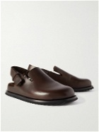 Officine Creative - Introspectus Shearling-Lined Leather Mules - Brown