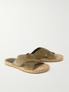 Zegna - Panarea Suede Sandals - Green