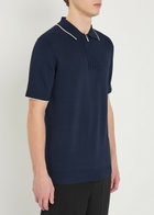 Raith Henry Knit Polo Shirt Navy