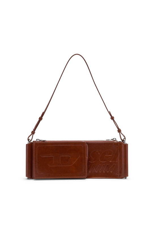 Photo: Diesel Flag-D-Modular logo-embossed shoulder bag - Shoulder Bags - Unisex - Brown