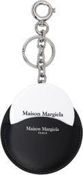 Maison Margiela Black Logo Mirror Keychain