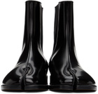 Maison Margiela Black Patent Tabi Chelsea Boots