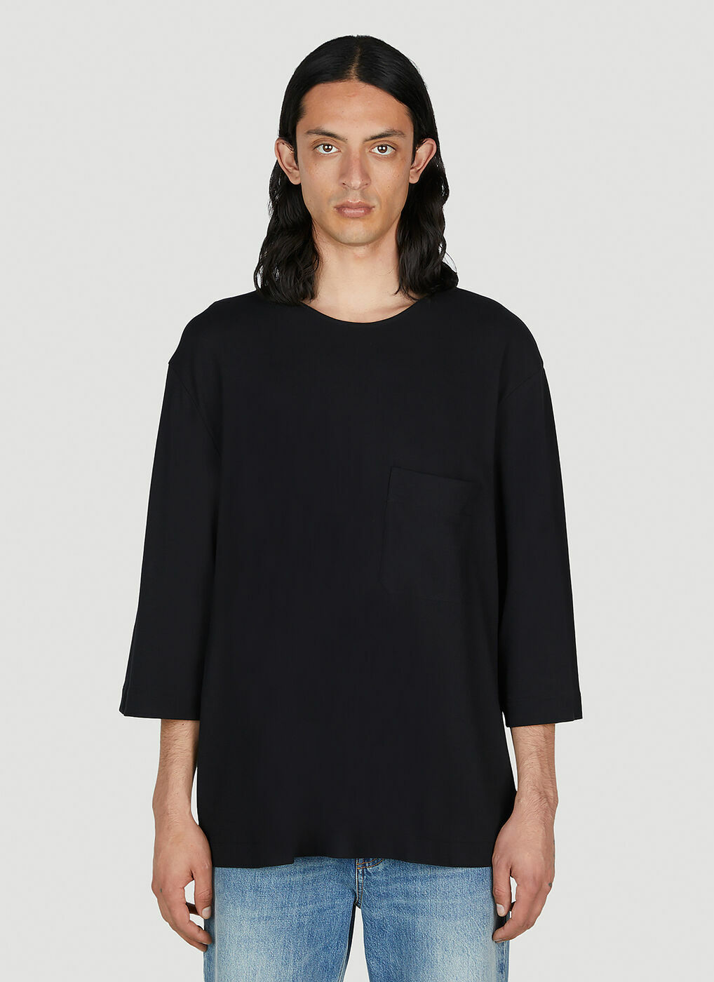 Lemaire - Patch Pocket T-Shirt in Black Lemaire