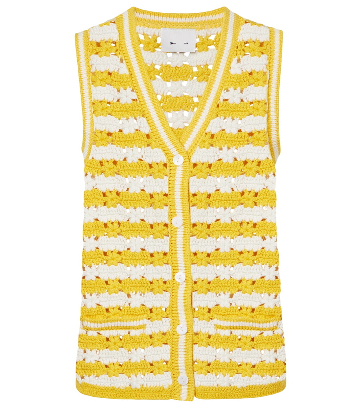 Photo: The Upside Goldie Watson cotton crochet vest