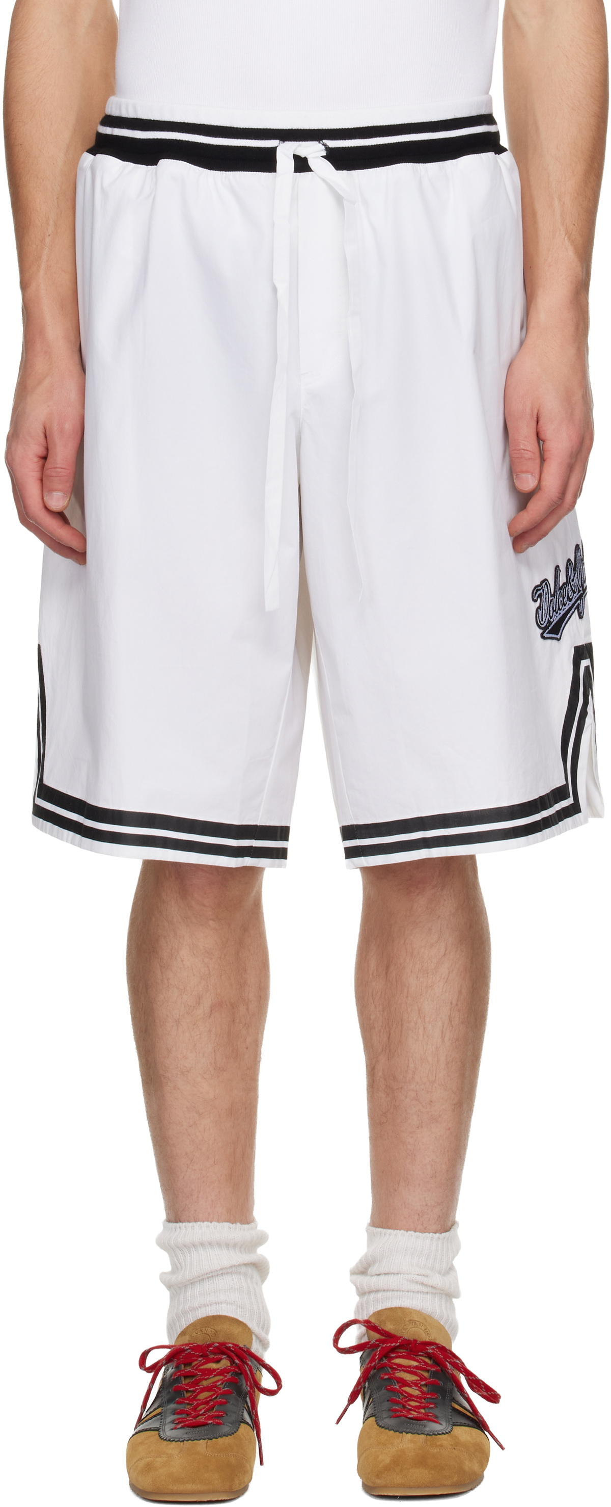 Dolce&Gabbana White Cotton Poplin Shorts