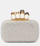 Alexander McQueen Skull Knuckle embellished clutch