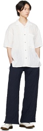 KOZABURO White Embossed Shirt