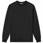 John Elliott Men's Long Sleeve University T-Shirt in Black