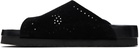 NEEDLES Black Double Strap Sandals