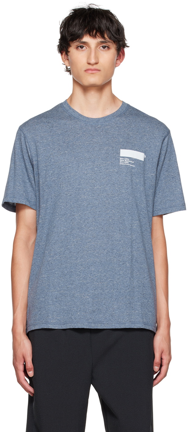 AFFXWRKS Blue Overlock Stitch T-Shirt AFFXWRKS