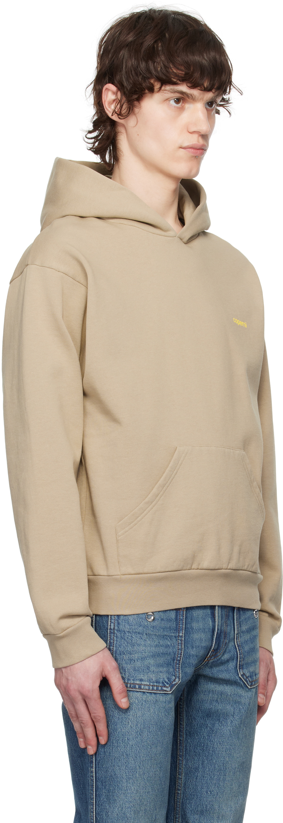 Coperni Beige Logo Hoodie