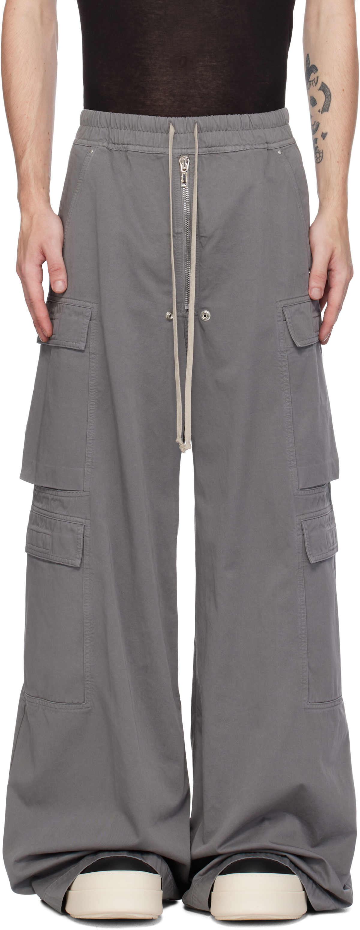 パンツ RICK OWENS Porterville Cargo Pants 44 Black Porterville Dirt Bauhaus Cargo Pants by Rick Owens on Sale