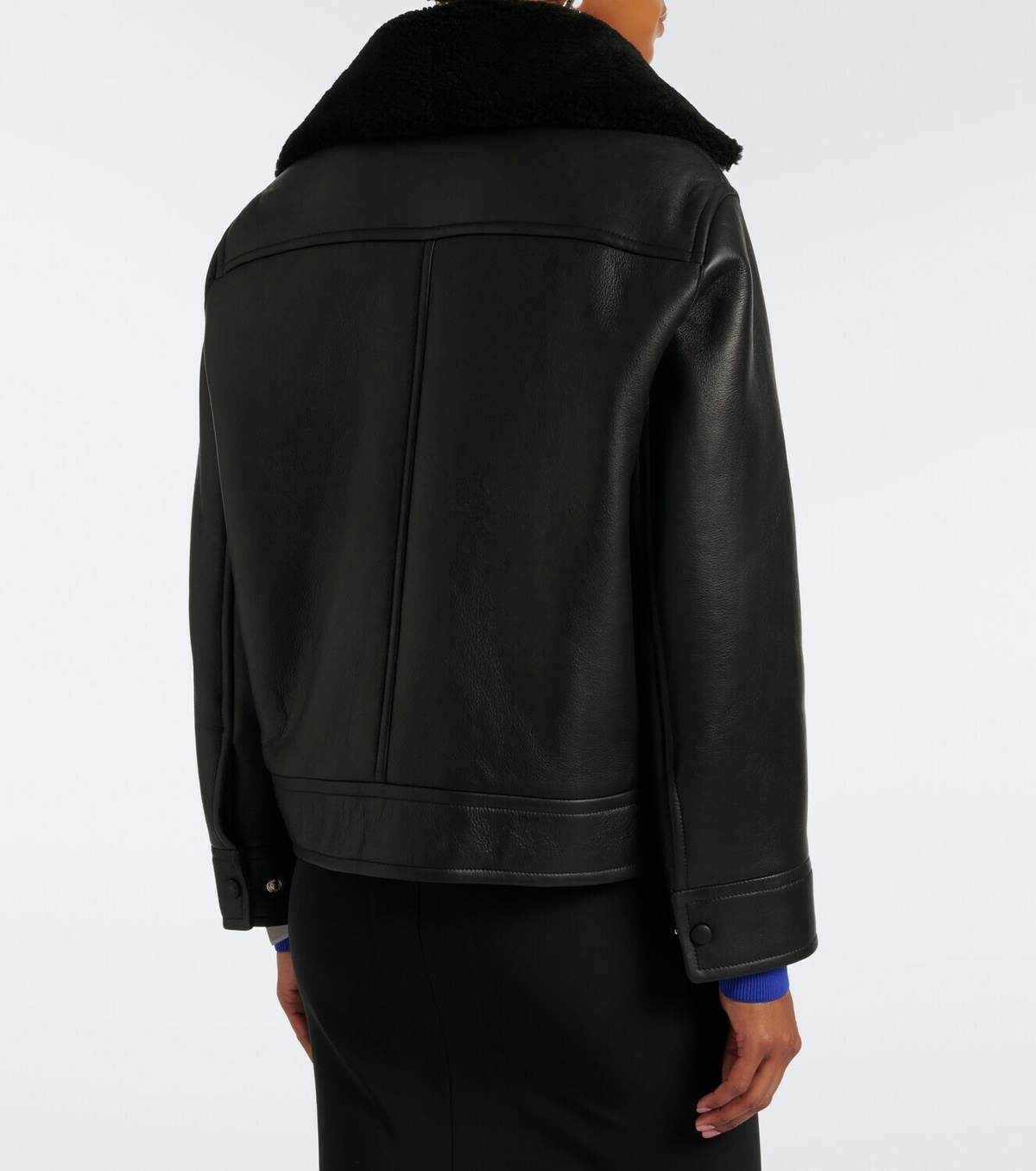 Yves Salomon Shearling-lined leather jacket