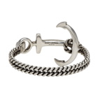 Saint Laurent Silver Anchor Bracelet
