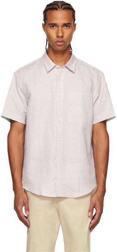 Photo: Tiger of Sweden Taupe Didon Short Sleeve Shirt