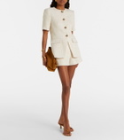 Veronica Beard Jazmin cotton-blend tweed shorts