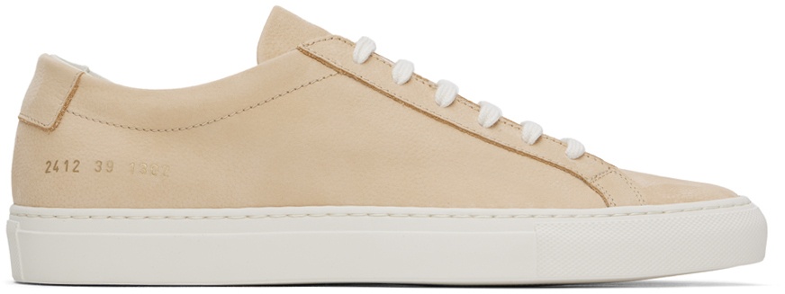 Photo: Common Projects Tan Contrast Achilles Sneakers