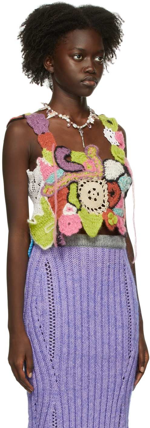 Marco Rambaldi Multicolor Crochet Tank Top Marco Rambaldi
