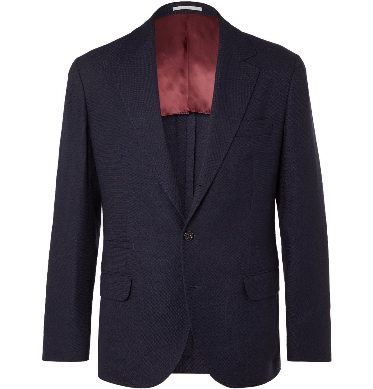 Photo: Brunello Cucinelli - Unstructured Cashmere and Silk-Blend Blazer - Blue