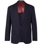 Brunello Cucinelli - Unstructured Cashmere and Silk-Blend Blazer - Blue