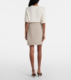 Jardin des Orangers Cashmere-blend miniskirt