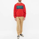 Kenzo Men's Box Logo Crew Sweat in Medium Red