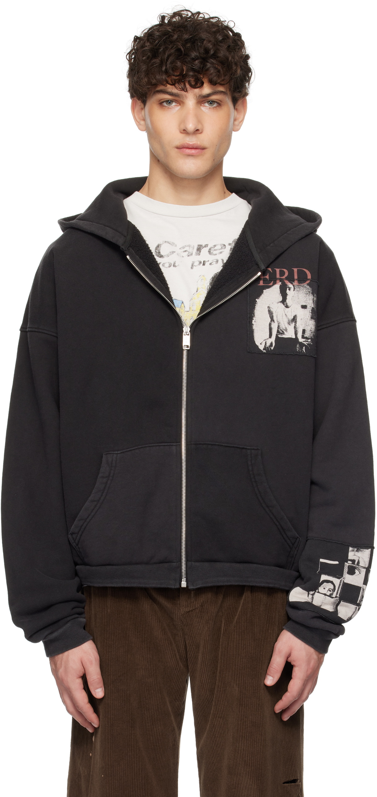 Enfants Riches Déprimés Black Narcotica Zip Hoodie Enfants Riches