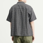 Neighborhood Men's BW Check Short Sleeve Shirt in Black