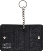 Maison Margiela Black Four Stitches Keyring Card Holder