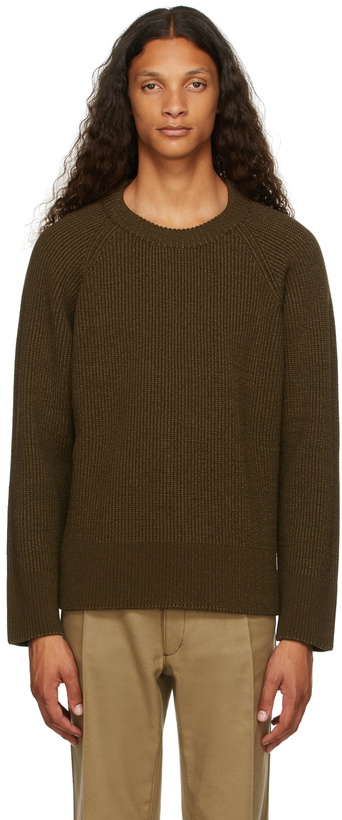 Photo: Maison Margiela Khaki Cotton & Wool Sweater