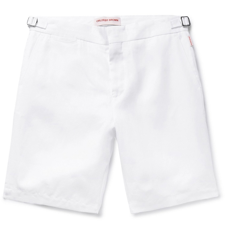 Photo: Orlebar Brown - Norwich Linen Shorts - White