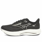 Mizuno Men's Running Wave Rider 29 Sneaker in Black Sand/Quiet Shade/Black
