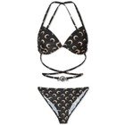 Marine Serre Women's Moon Print Bikini in Inverse Tan