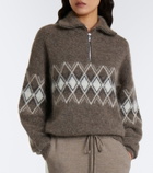 Fusalp Mireva mohair-blend half-zip sweater