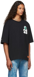 Heron Preston Black Spray '21' T-Shirt