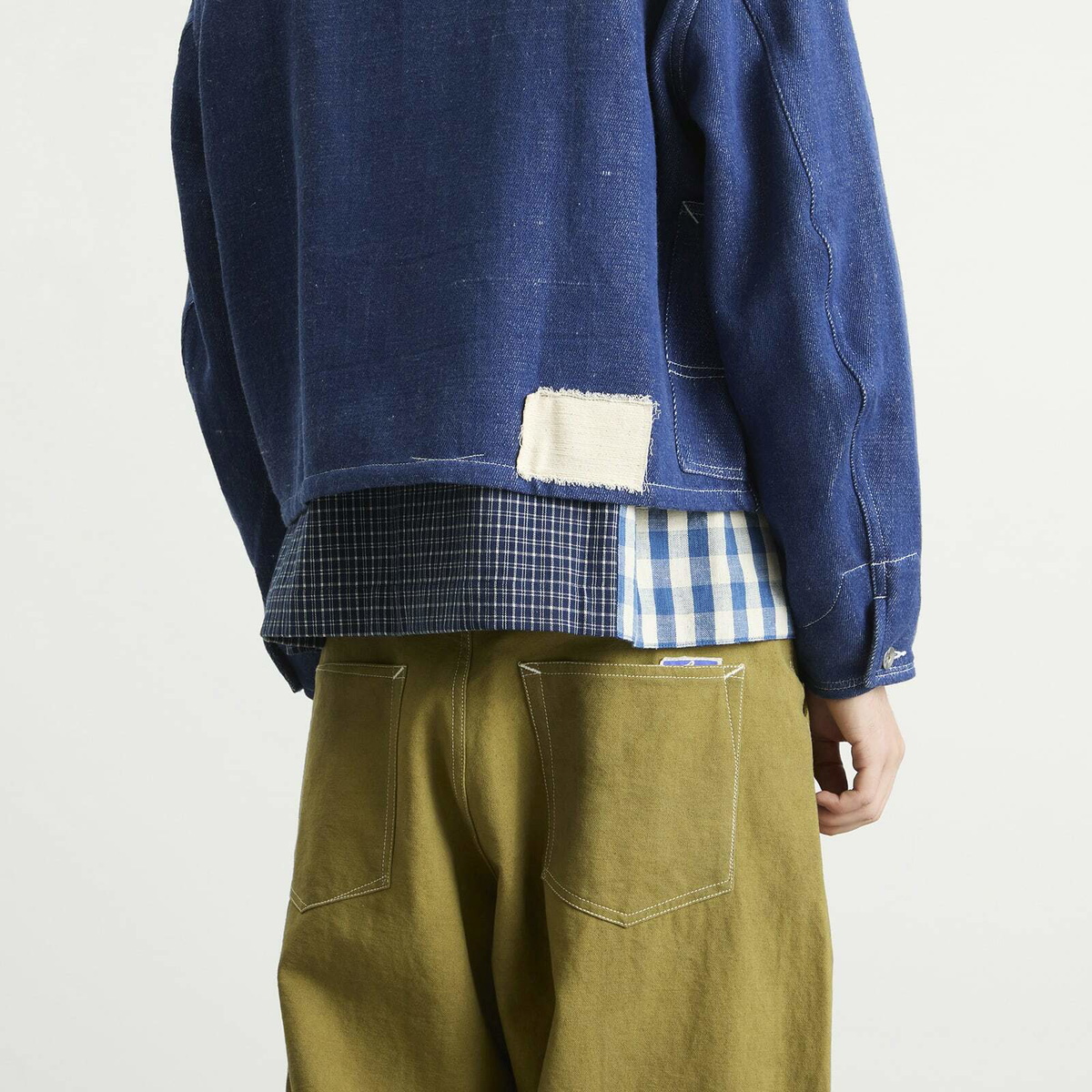 Story mfg. Men's Station Jacket in Denim Selvedge Handloom