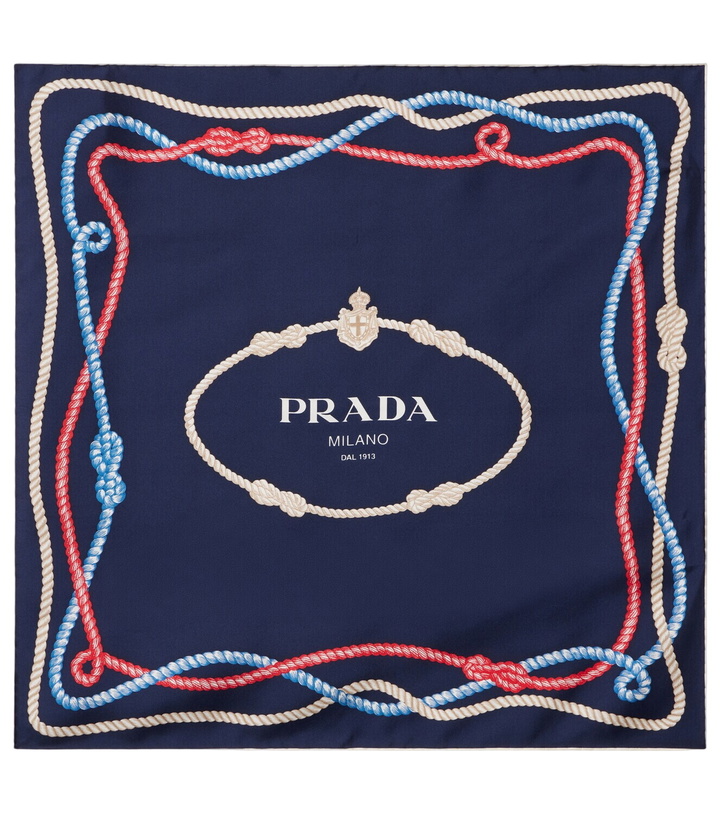 Photo: Prada Printed silk twill scarf