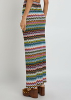 Missoni Zigzag Metallic-knit Cover-up Midi Skirt Multicoloured