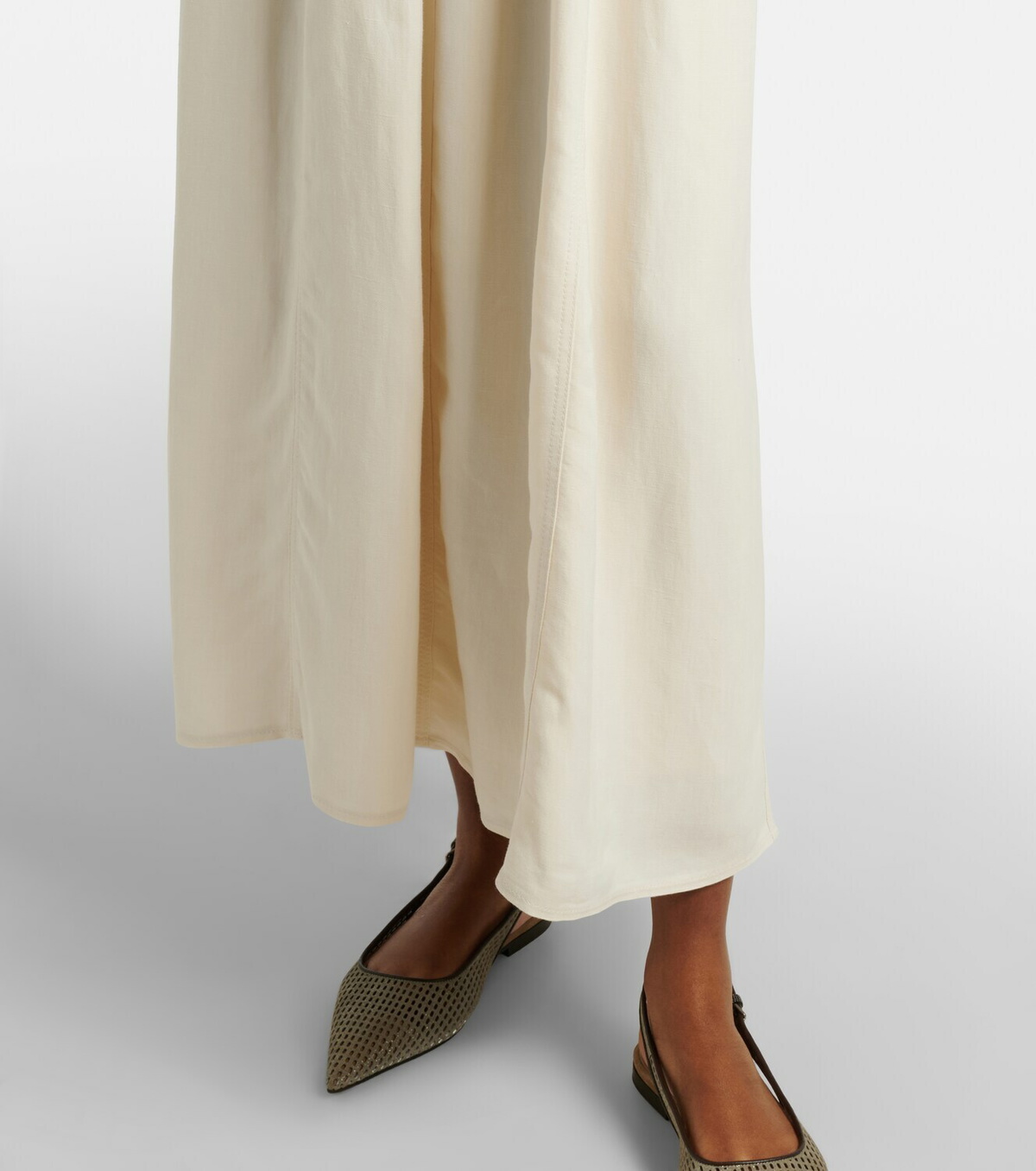 Brunello Cucinelli Cotton and silk maxi dress