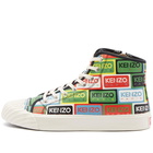 Kenzo Paris Men's Classic Label High Top Sneakers in Multicolor