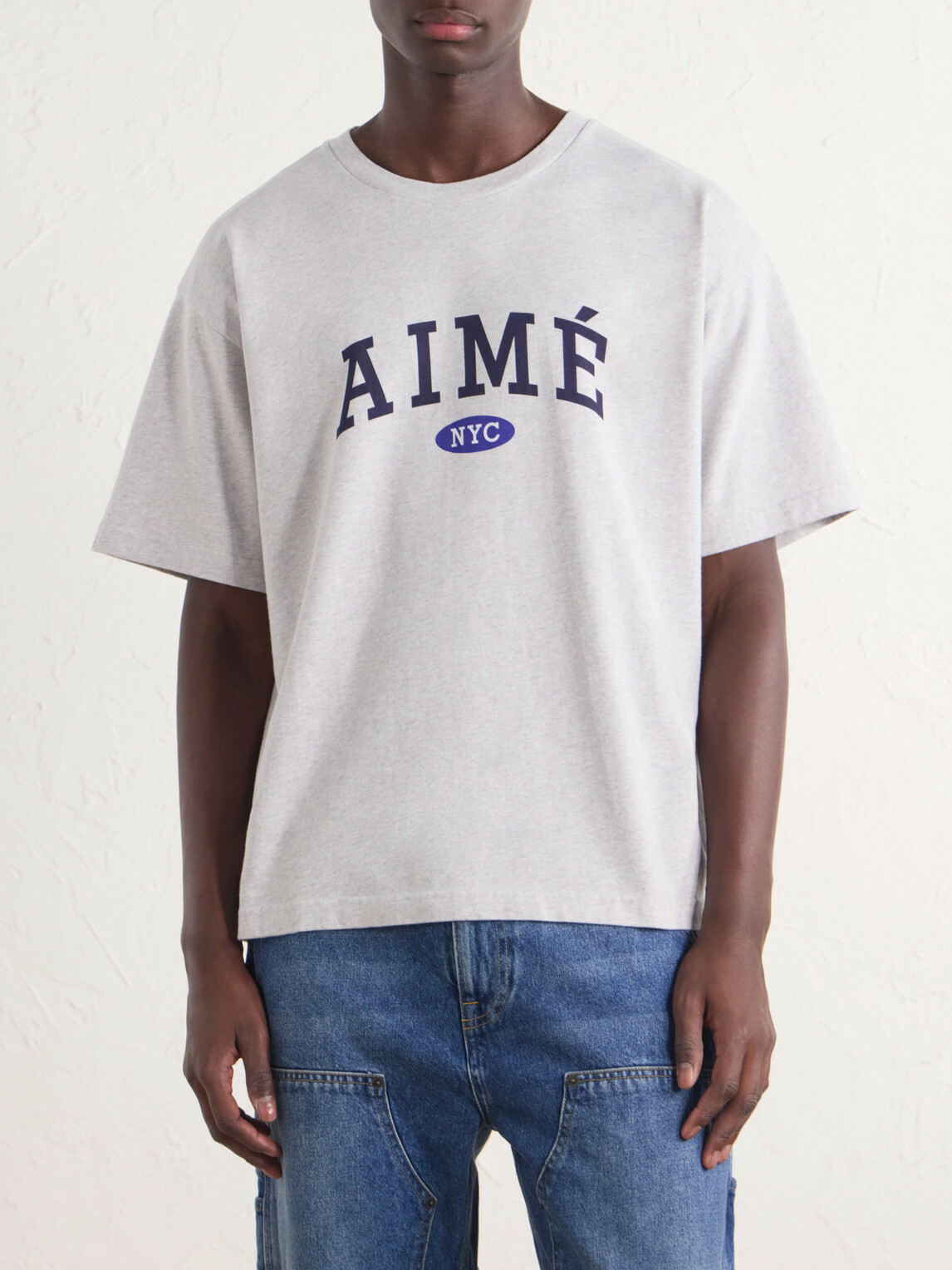 Aimé Leon Dore - Logo-Print Cotton-Jersey T-Shirt - Gray