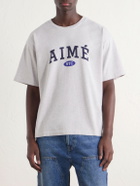 Aimé Leon Dore - Logo-Print Cotton-Jersey T-Shirt - Gray